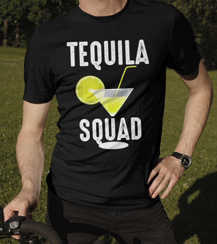 Tequila Squad Lime Margarita Drink Fan T-Shirt