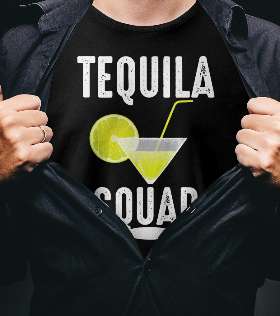 Tequila Squad Lime Margarita Drink Fan T-Shirt