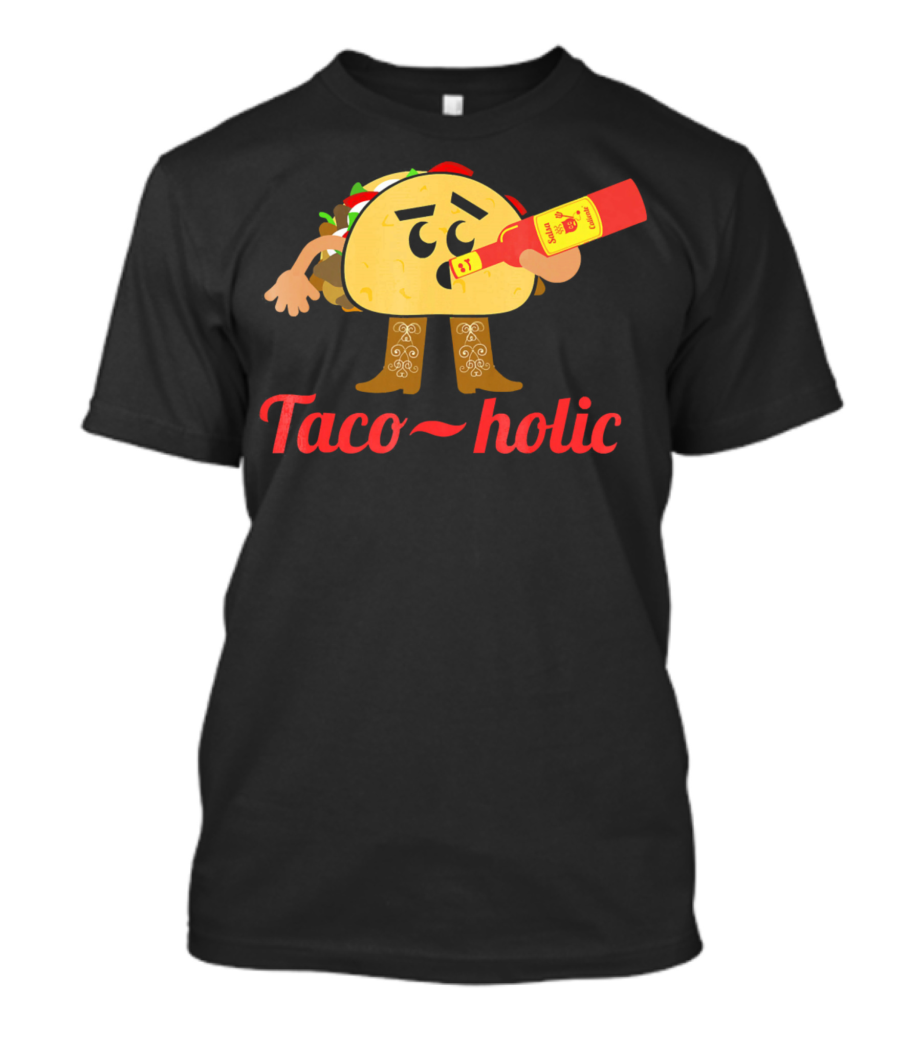 Taco-holic Funny Taco Holic Cinco De May Mexican Fiesta T-Shirt