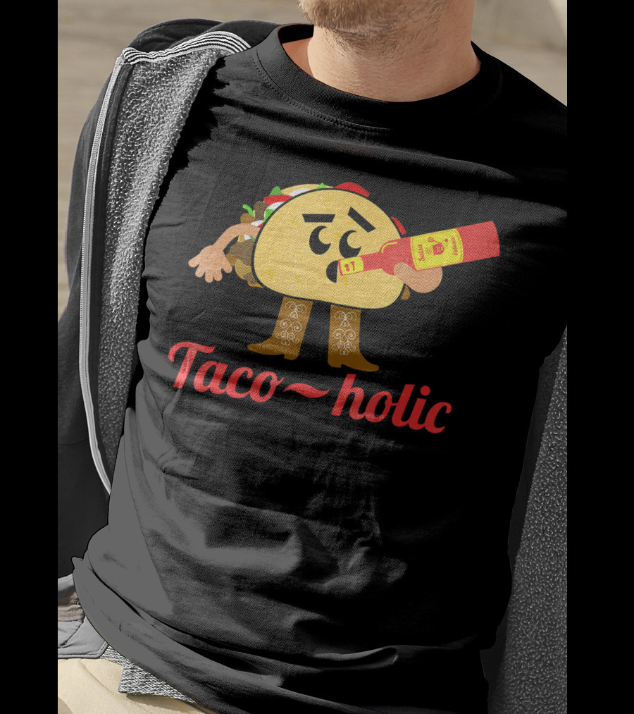 Taco-holic Funny Taco Holic Cinco De May Mexican Fiesta T-Shirt