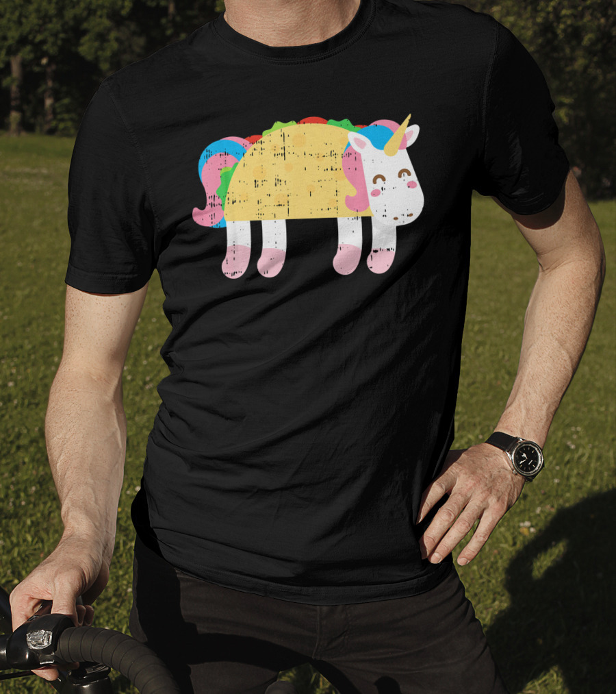 Cute Unicorn Taco Cinco De Mayo Festive Foodie T-Shirt