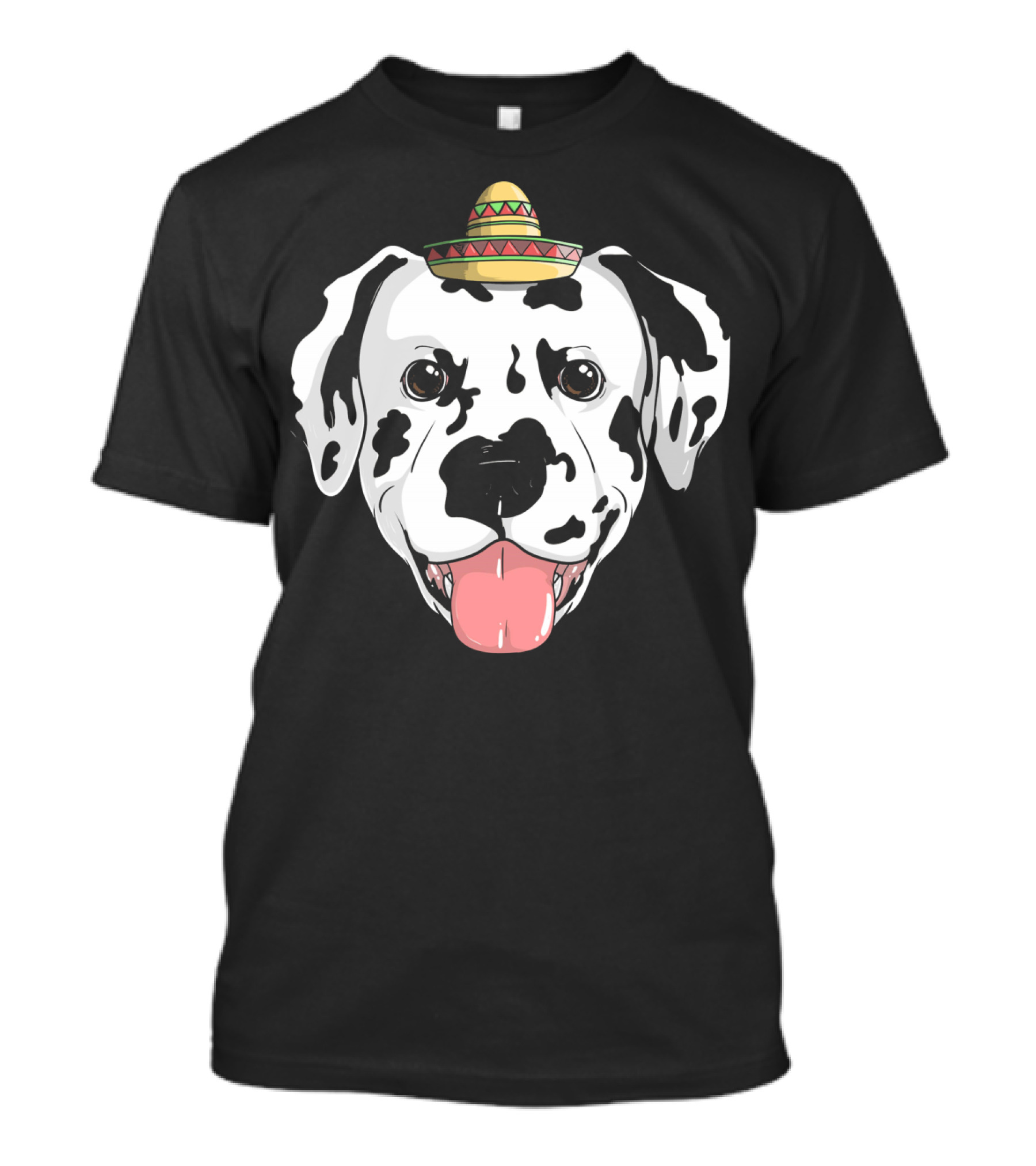 Dalmatian Dog Sombrero Fiesta Cinco De Mayo Fun T-Shirt
