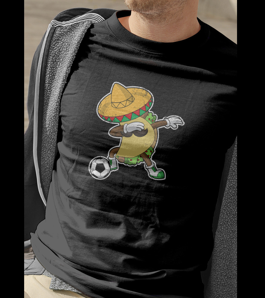 Cinco De Mayo Dabbing Taco Soccer Football T-Shirt