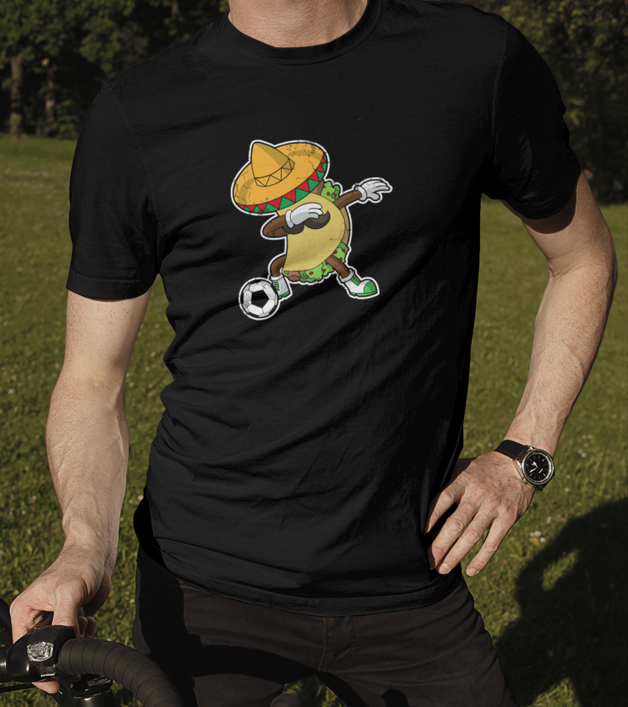 Cinco De Mayo Dabbing Taco Soccer Football T-Shirt