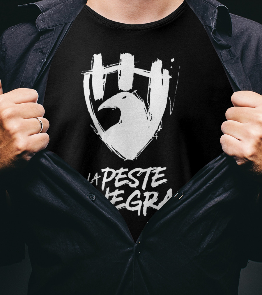 Club De Cuervos La Peste Negra Logo Shield T-Shirt