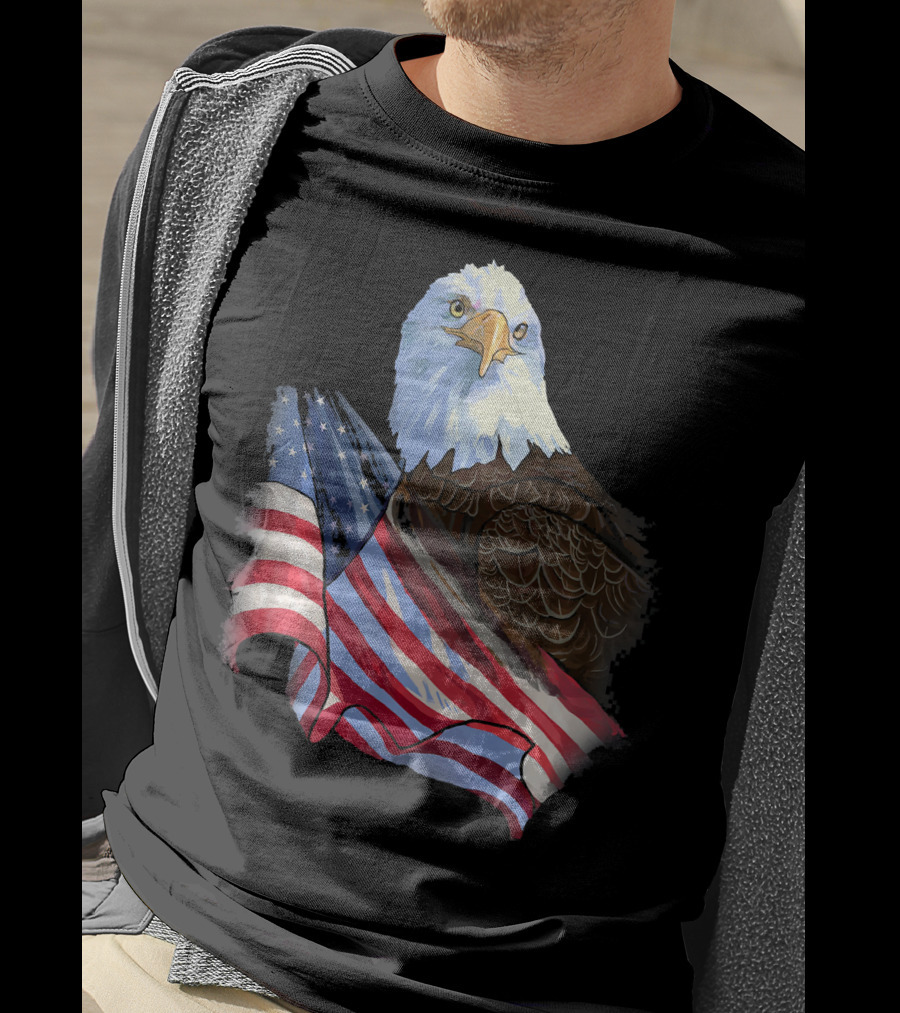 American Flag Eagle Independence T-Shirt
