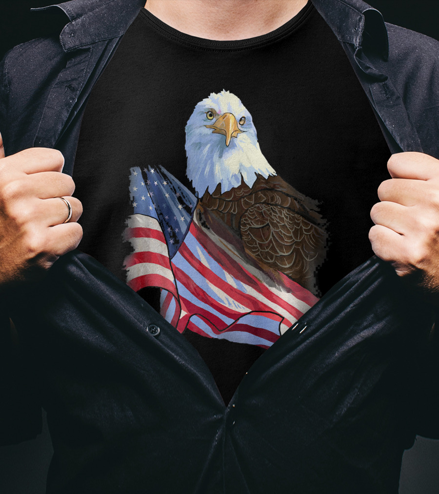 American Flag Eagle Independence T-Shirt