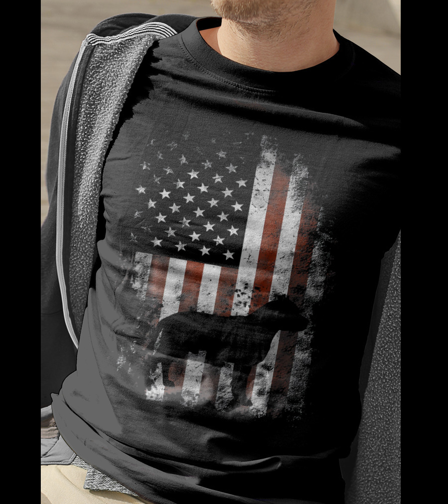 American Pitbull Terrier Flag T-Shirt