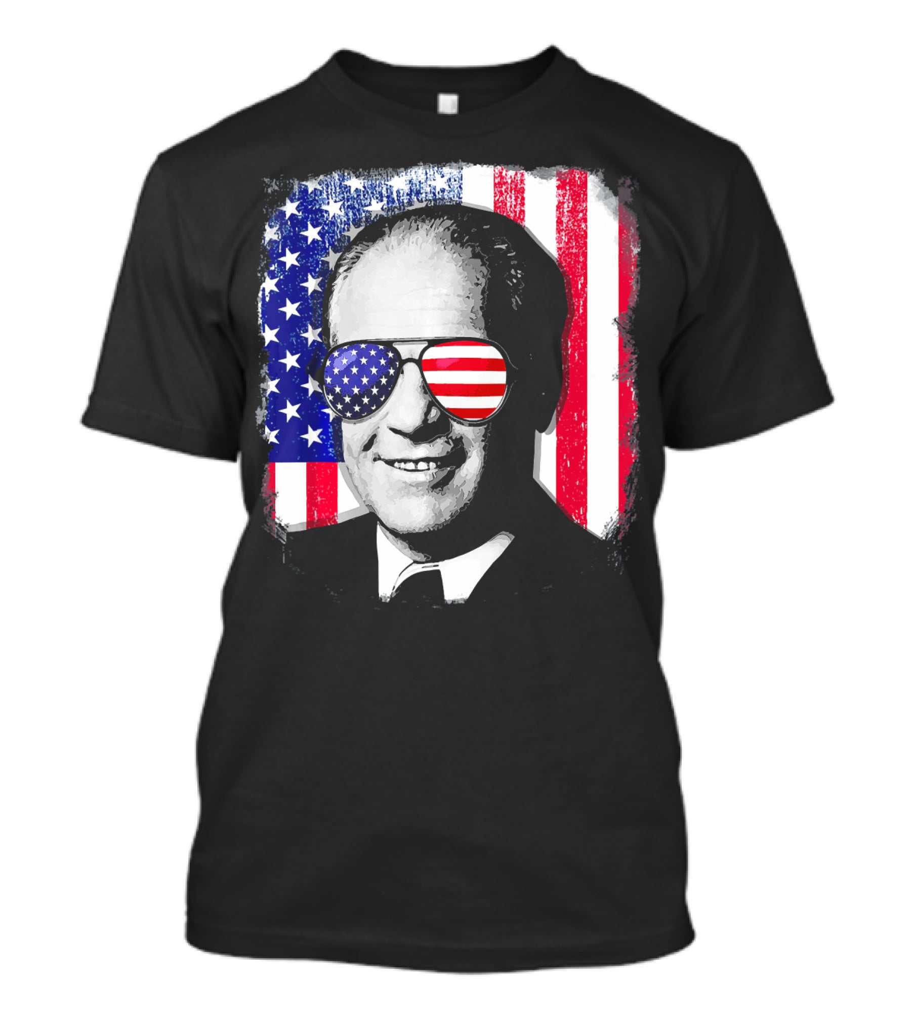 Gerald Ford American Flag Sunglasses Independence Day T-Shirt