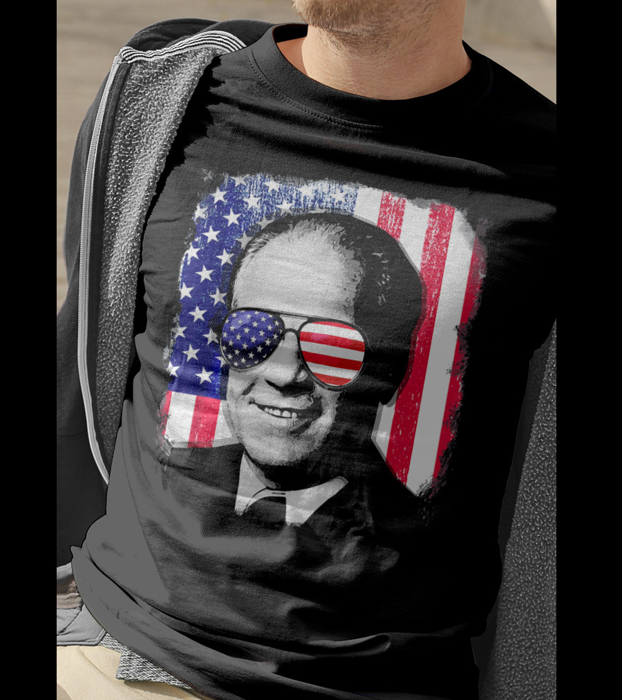 Gerald Ford American Flag Sunglasses Independence Day T-Shirt