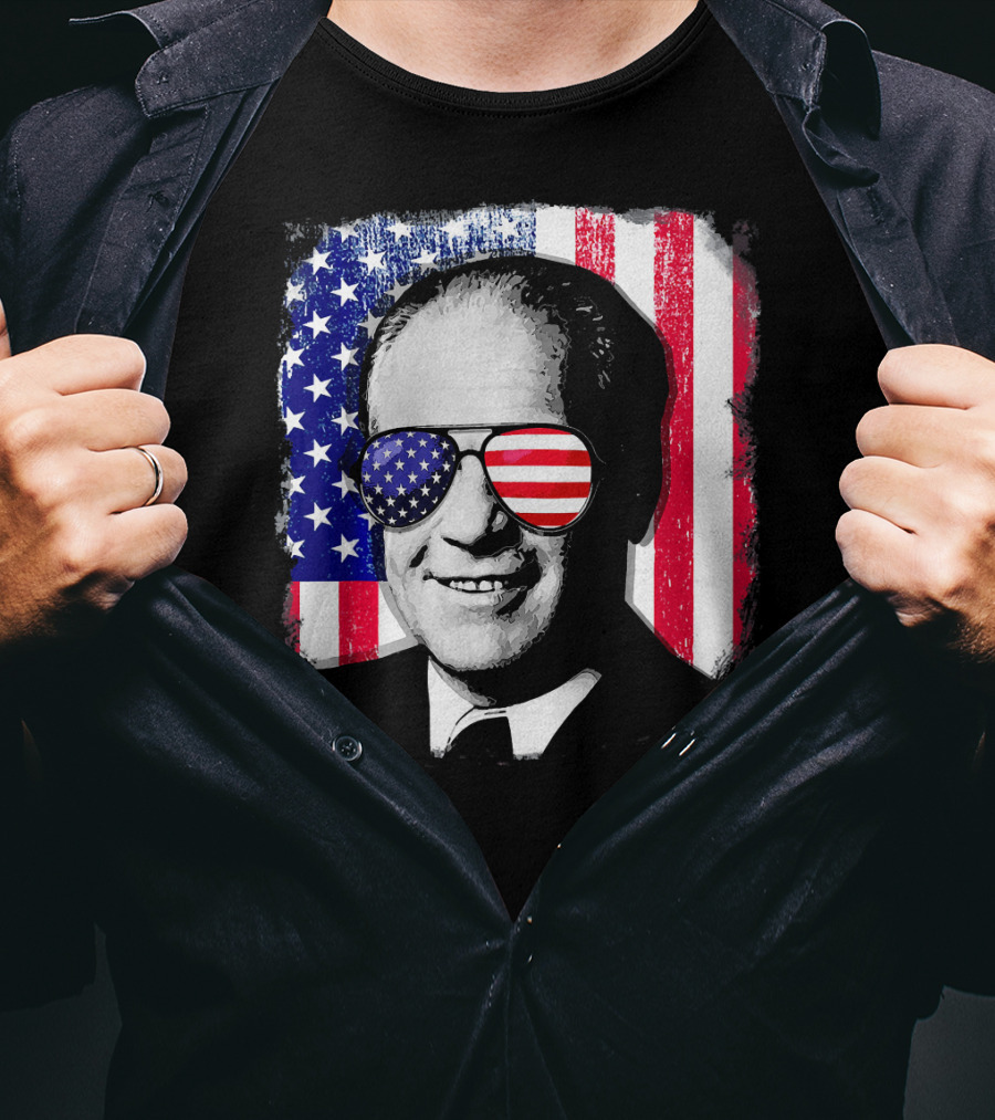 Gerald Ford American Flag Sunglasses Independence Day T-Shirt