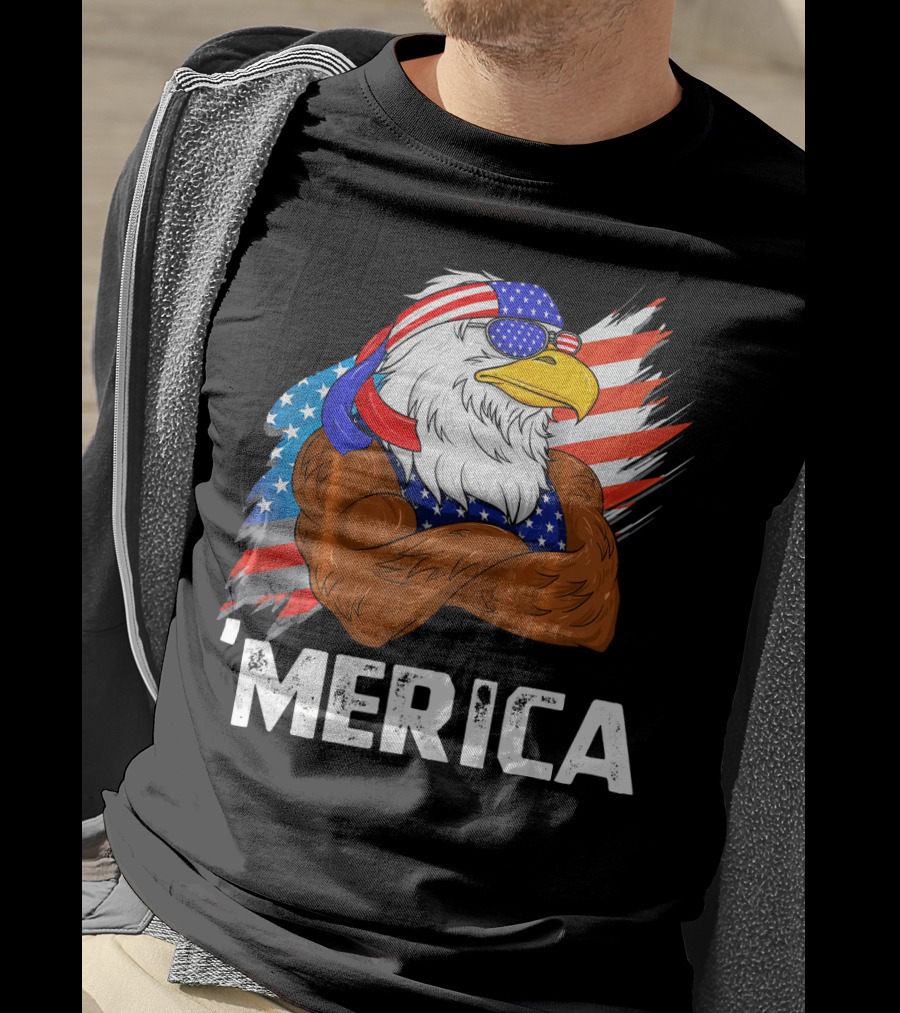 'Merica USA Eagle Freedom American Patriot T-Shirt