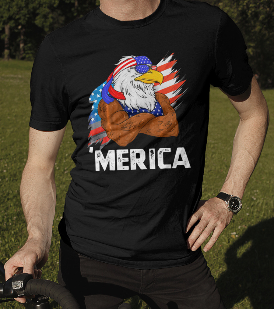 'Merica USA Eagle Freedom American Patriot T-Shirt