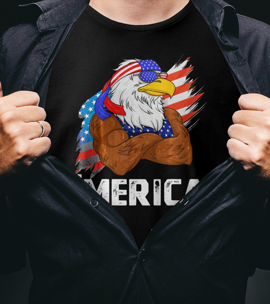 'Merica USA Eagle Freedom American Patriot T-Shirt