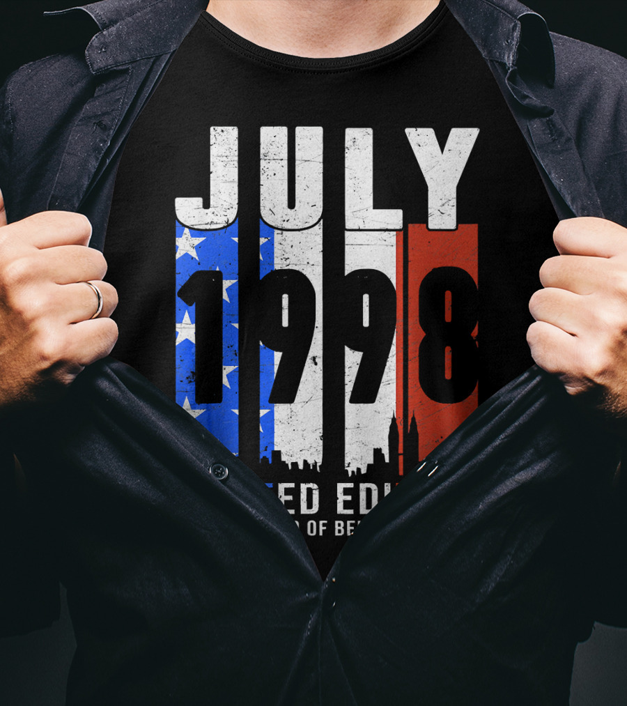 July 1998 American Flag 21 Years Old Of Being Awesome T-Shirt