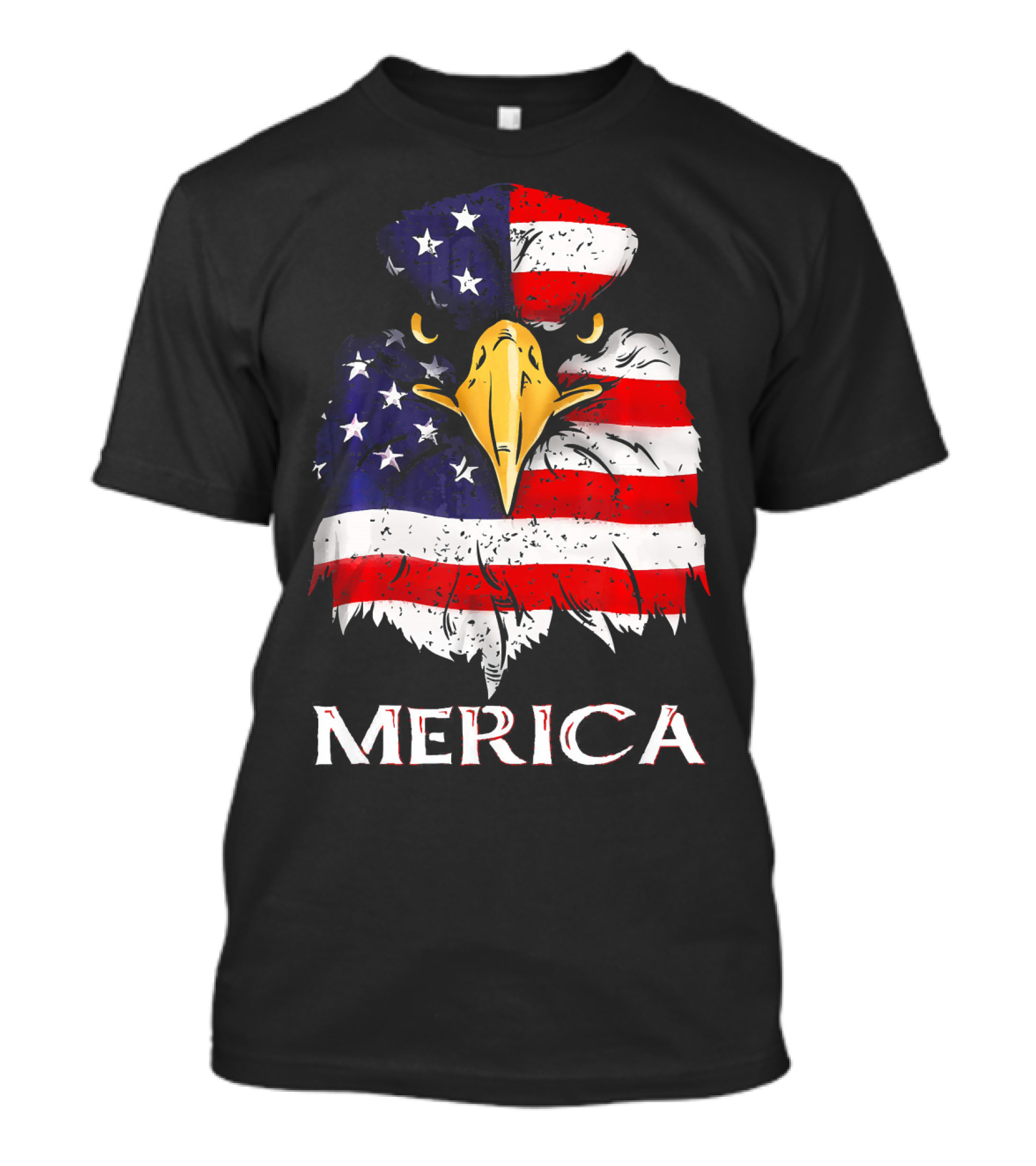 Merica Bald Eagle American US Flag T-Shirt