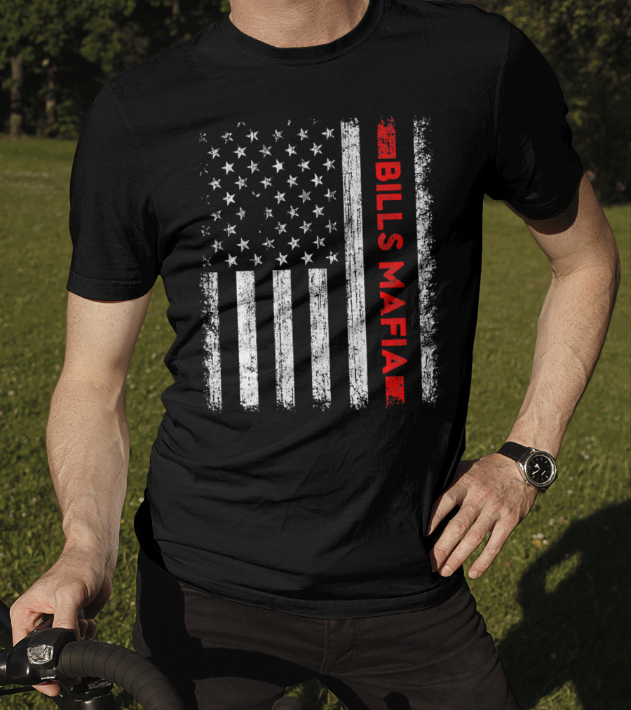American Flag Bills Mafia Patriotic Buff T-Shirt