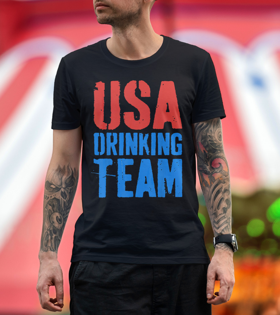 USA Drinking Team Patriotic Celebration 4th of July T-Shirt