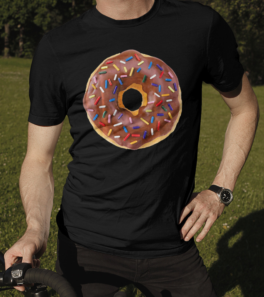 Chocolate Glaze Doughnut Donut With Sprinkles T-Shirt