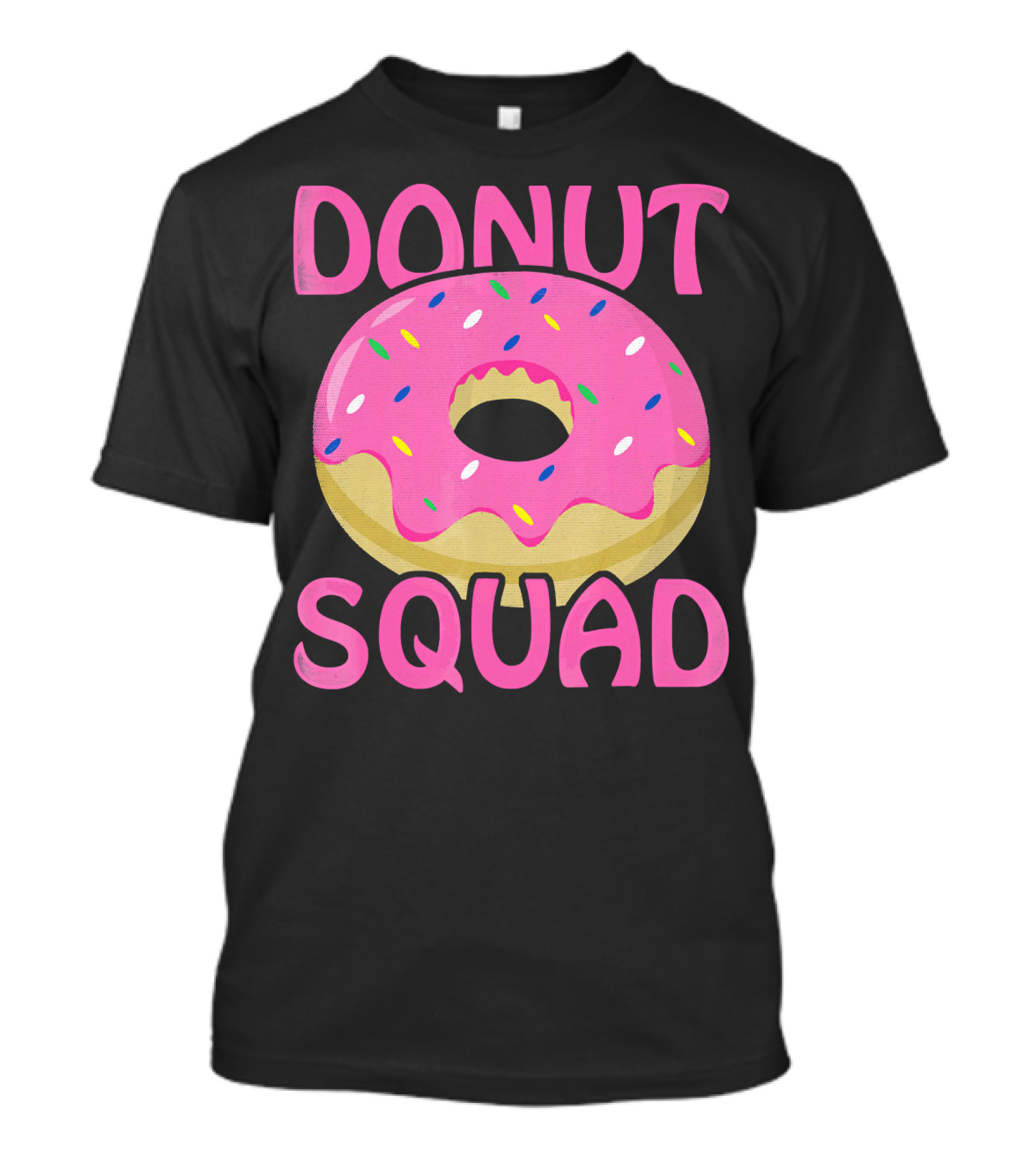 Donut Squad Pink Sprinkles Birthday T-Shirt