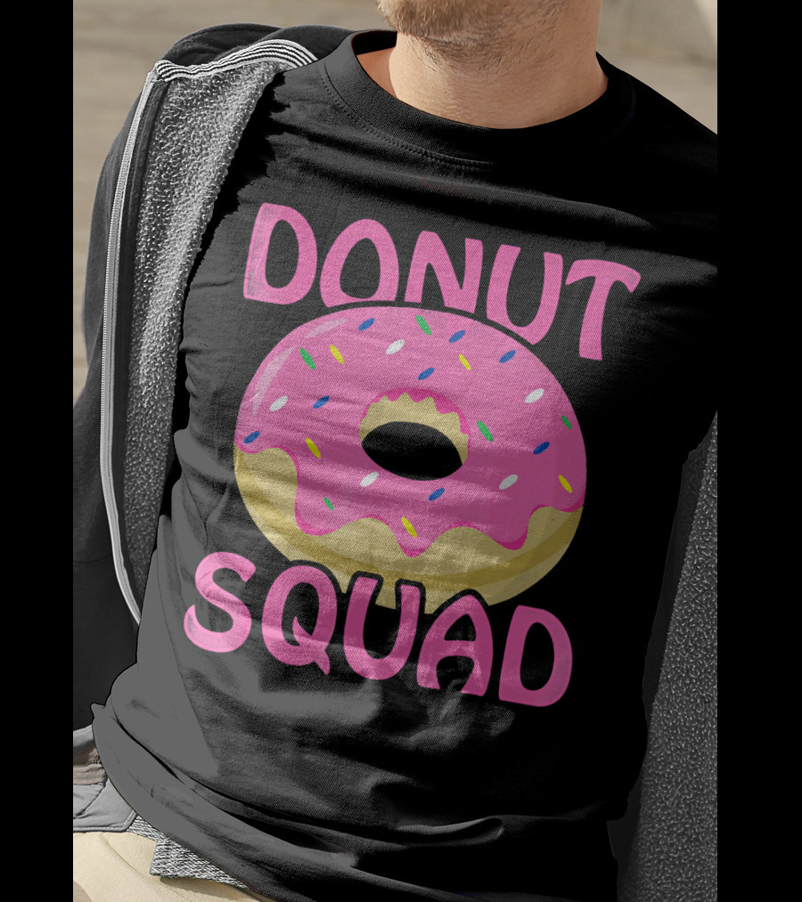 Donut Squad Pink Sprinkles Birthday T-Shirt
