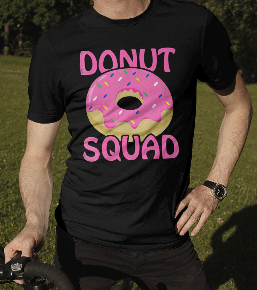 Donut Squad Pink Sprinkles Birthday T-Shirt