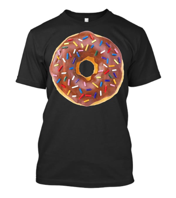 Chocolate Donut With Colorful Sprinkles T-Shirt