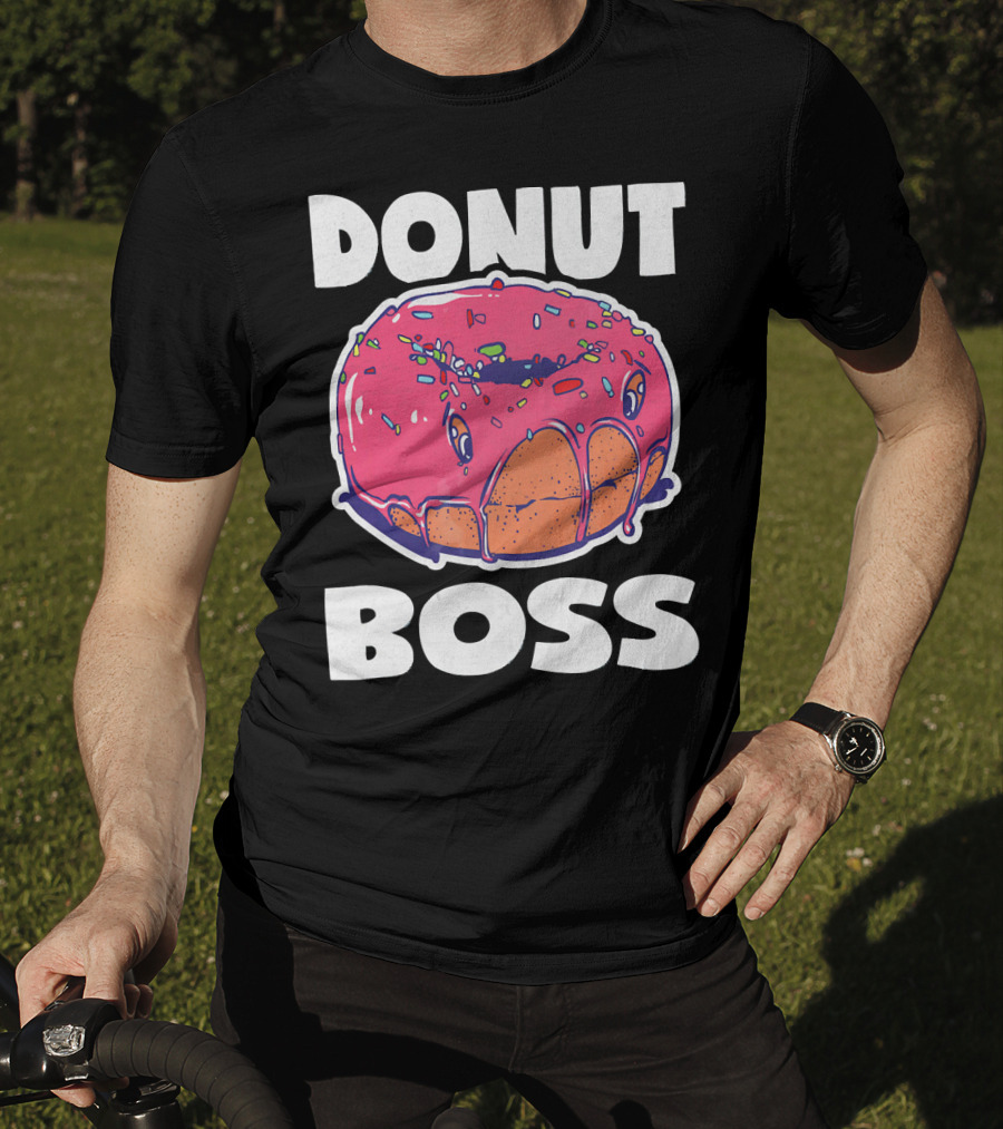 Donut Boss Vintage Baked Fried Cake Donut T-Shirt