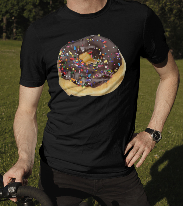 Chocolate Icing Colorful Sprinkles Donut Delight T-Shirt