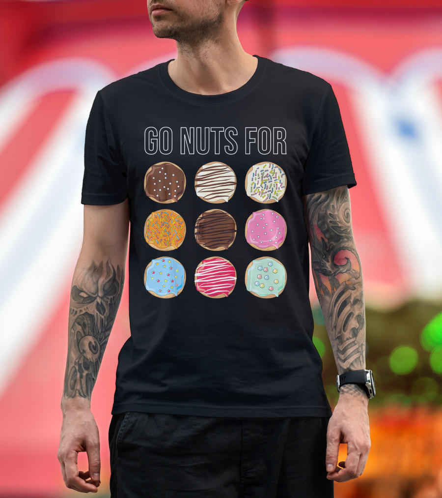Go Nuts for Donuts Assorted Icing and Sprinkles T-Shirt
