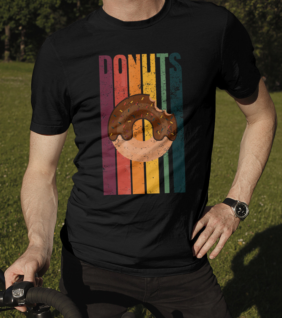 Vintage Donuts Lover Chocolate Sprinkles T-Shirt