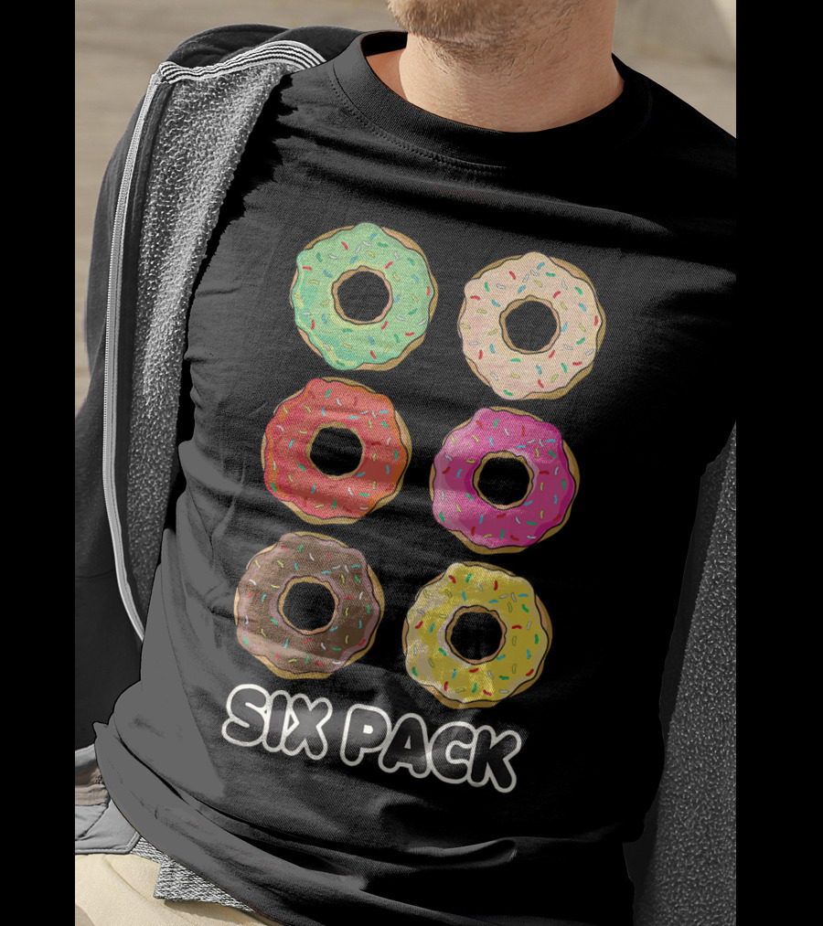 Six Pack Donut Muscle Funny T-Shirt