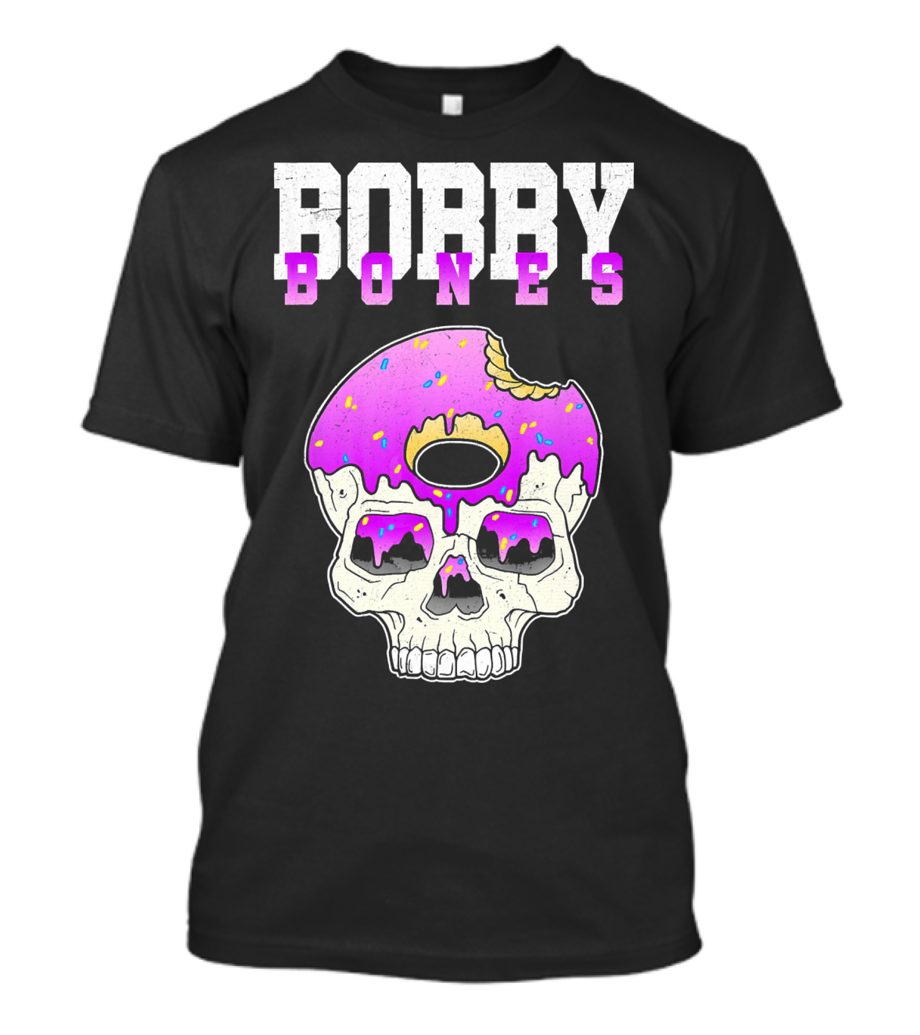 Bobby Bones Skull Donut Pink Sweet Death T-Shirt