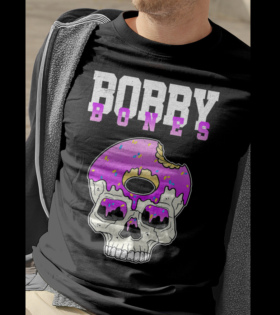 Bobby Bones Skull Donut Pink Sweet Death T-Shirt