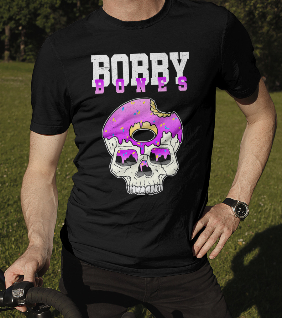 Bobby Bones Skull Donut Pink Sweet Death T-Shirt