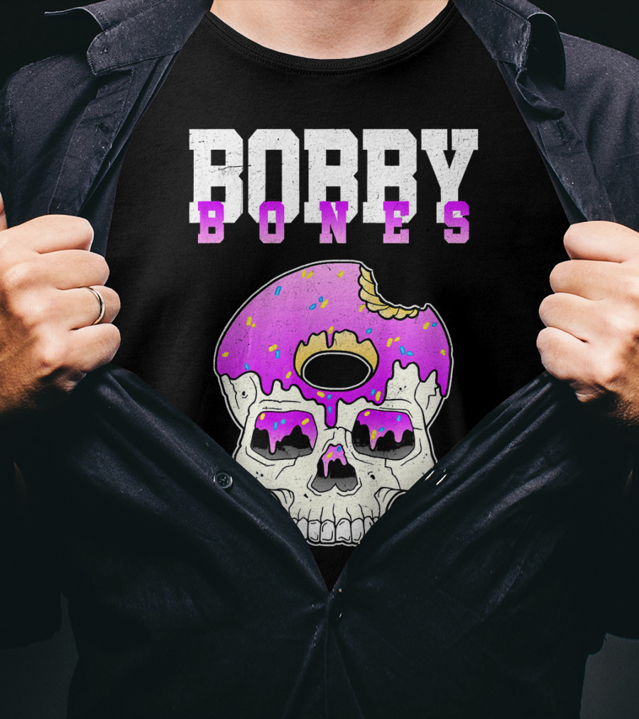 Bobby Bones Skull Donut Pink Sweet Death T-Shirt