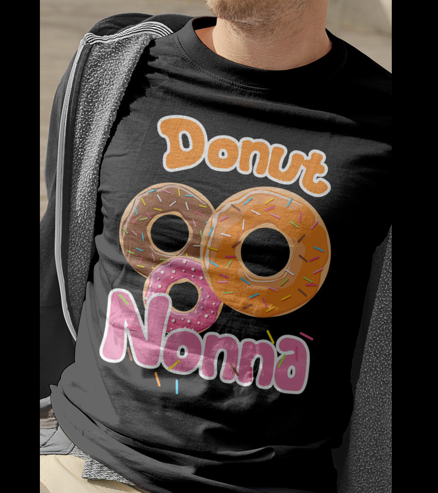 Donut Nonna Colorful Sprinkled Doughnuts T-Shirt