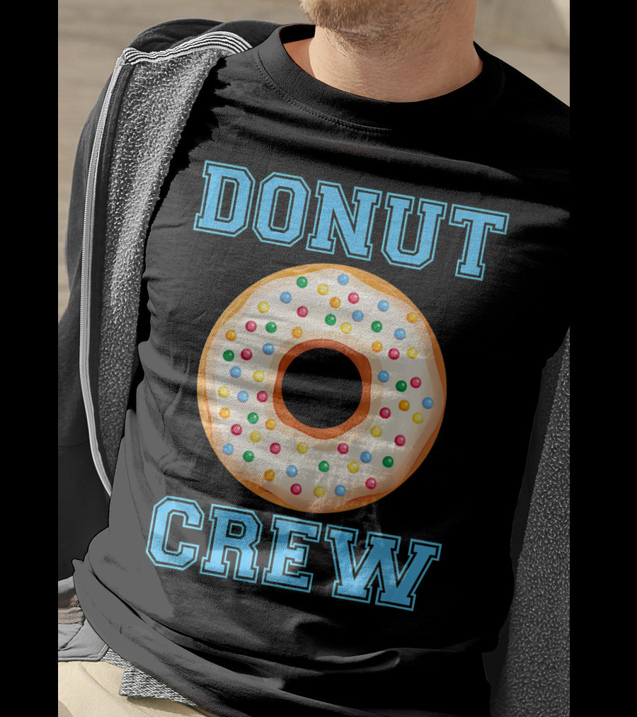 Donut Crew Matching Birthday Group With Sprinkles T-Shirt