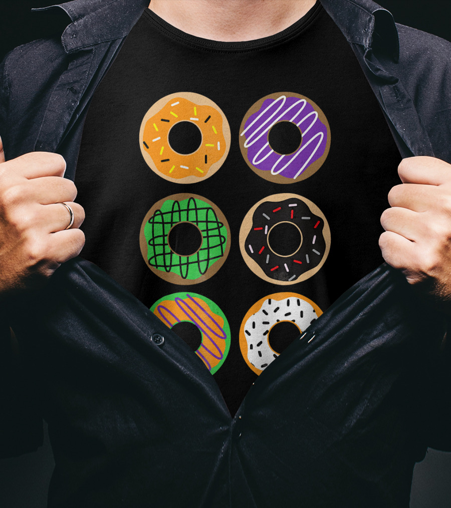 Halloween Donuts Festive Treats With Colorful Icing And Sprinkles T-Shirt