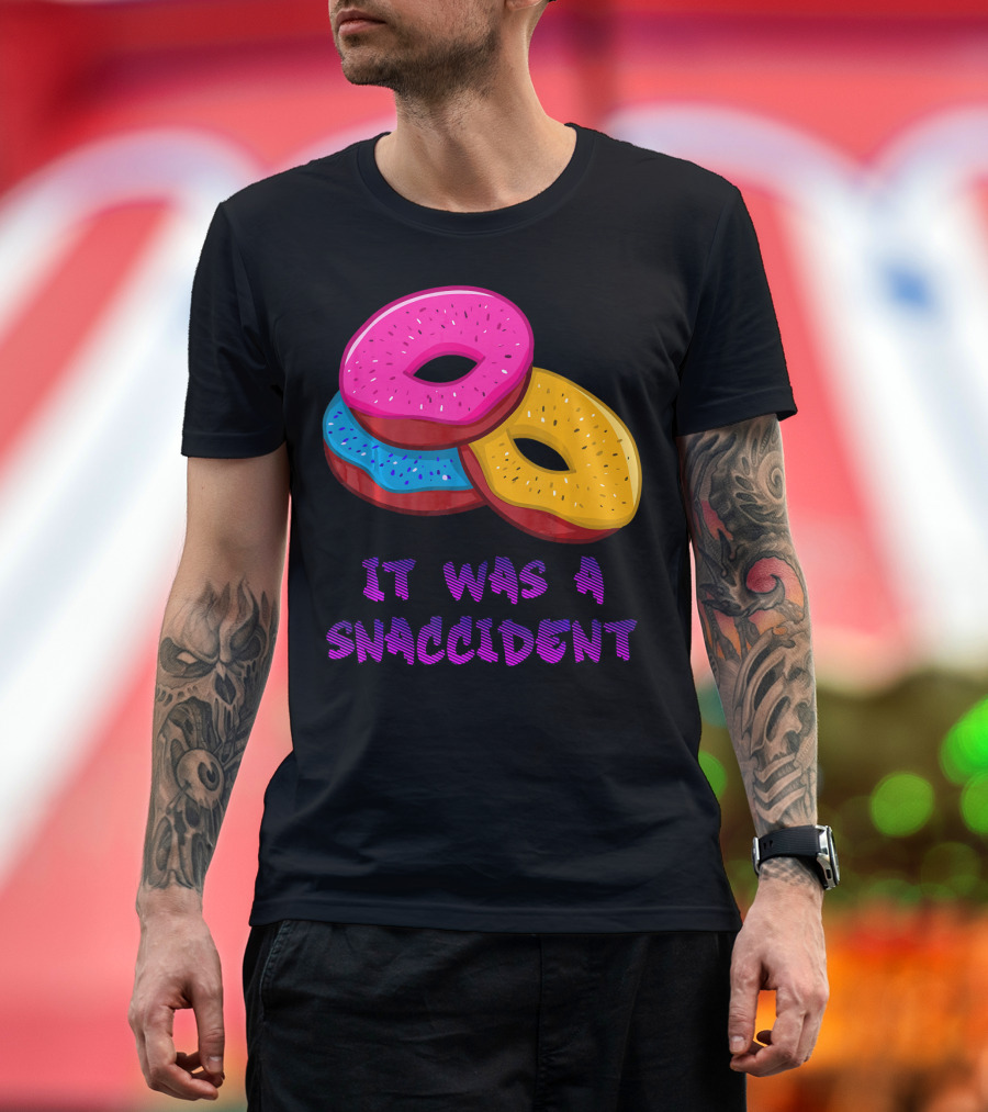 It Was a Snaccident Donut Trio Fun T-Shirt