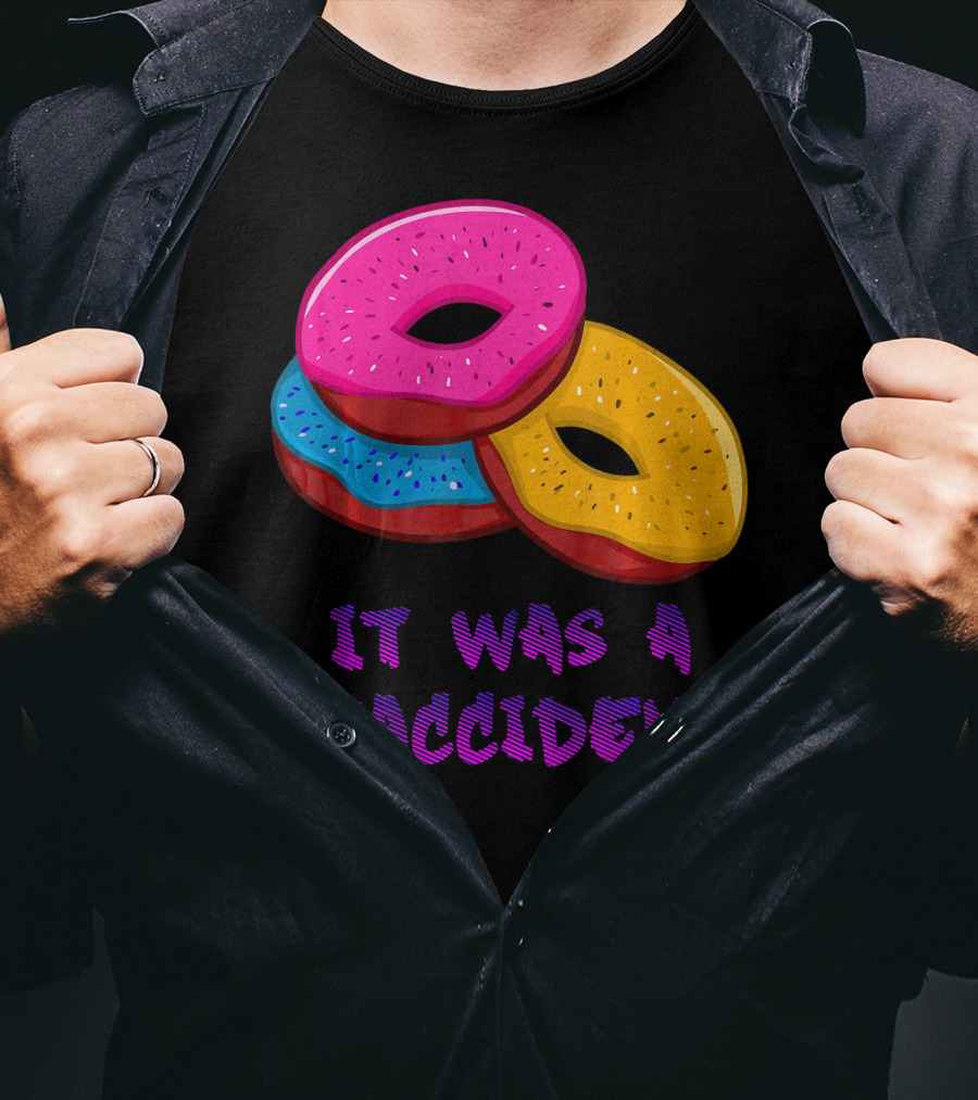 It Was A Snaccident Donut Trio Fun T-Shirt