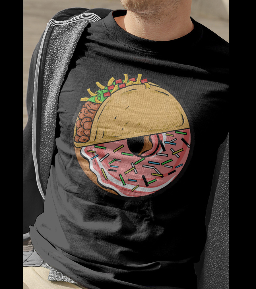 Taco And Donut Fusion Delight With Sprinkles T-Shirt