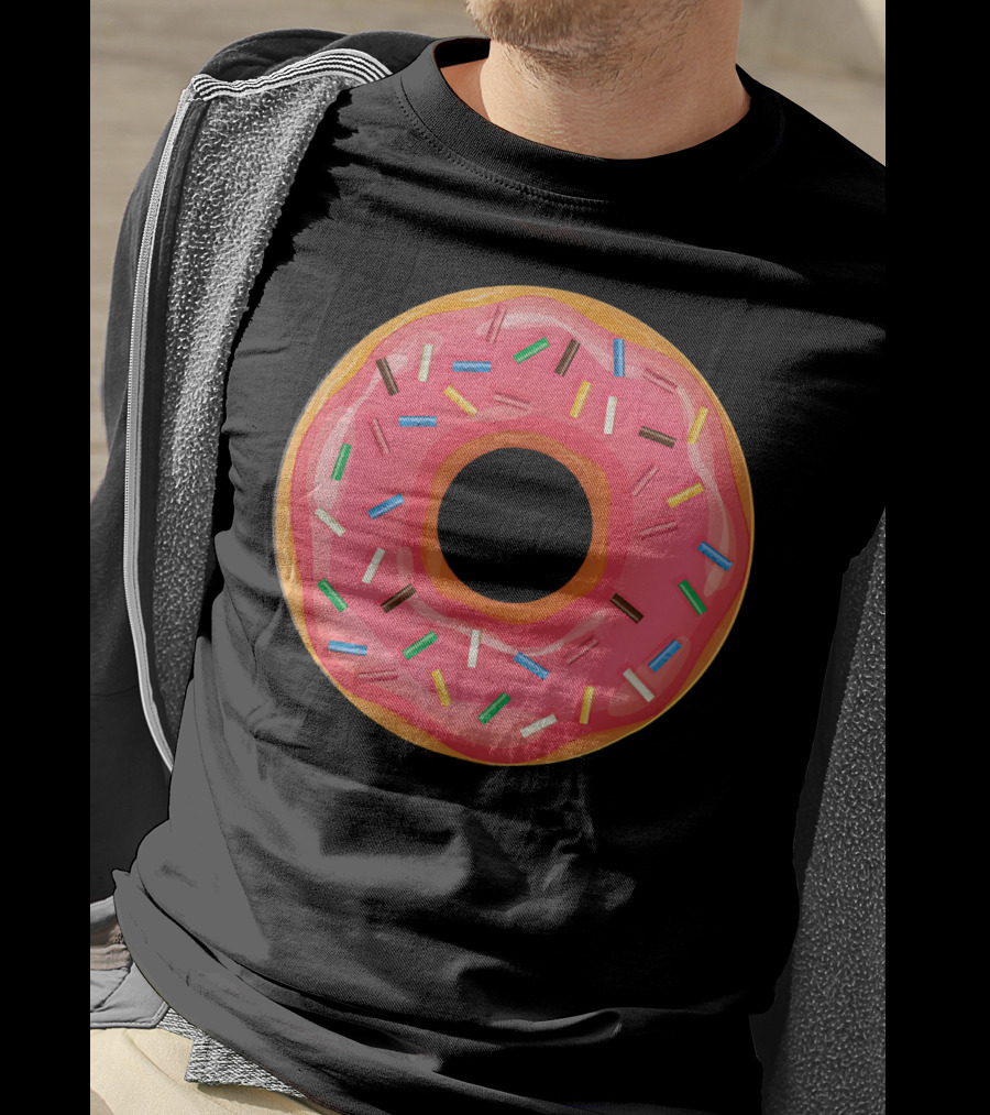 Simple Colorful Sprinkle Donut T-Shirt