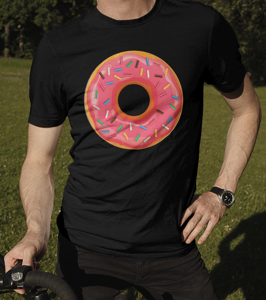 Simple Colorful Sprinkle Donut T-Shirt