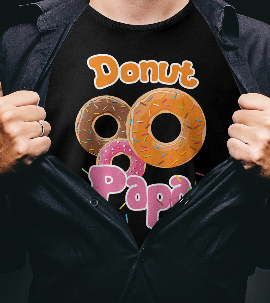 Donut Papa Fun Colorful Sprinkles T-Shirt