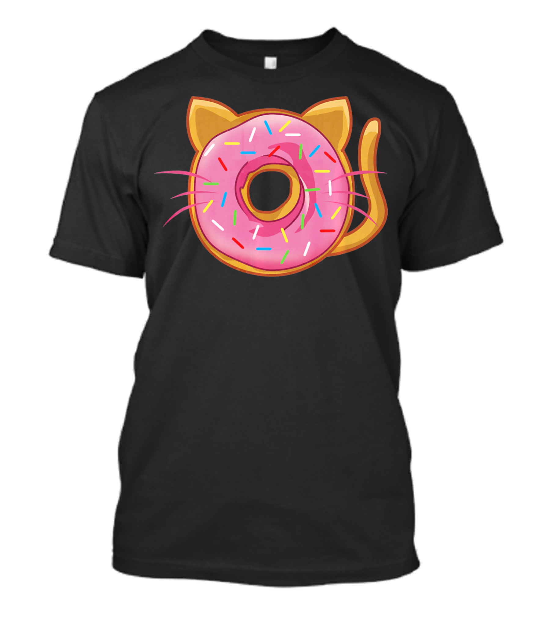 Funny Cat Donut Birthday Sprinkles T-Shirt