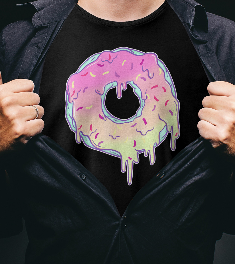 Dripping Pastel Donut Aesthetic Got T-Shirt