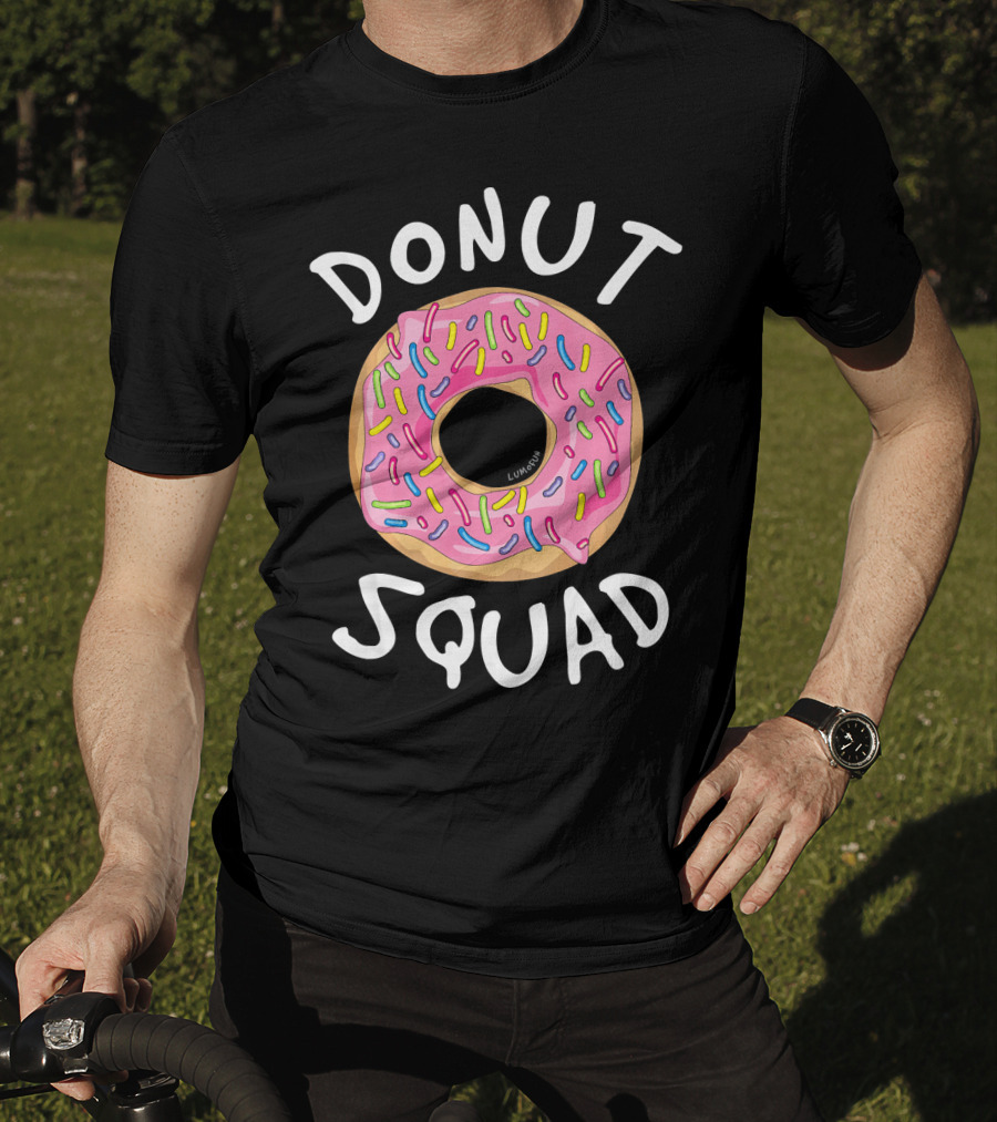 Donut Squad Funny Donut Sprinkles Pink Frosting T-Shirt