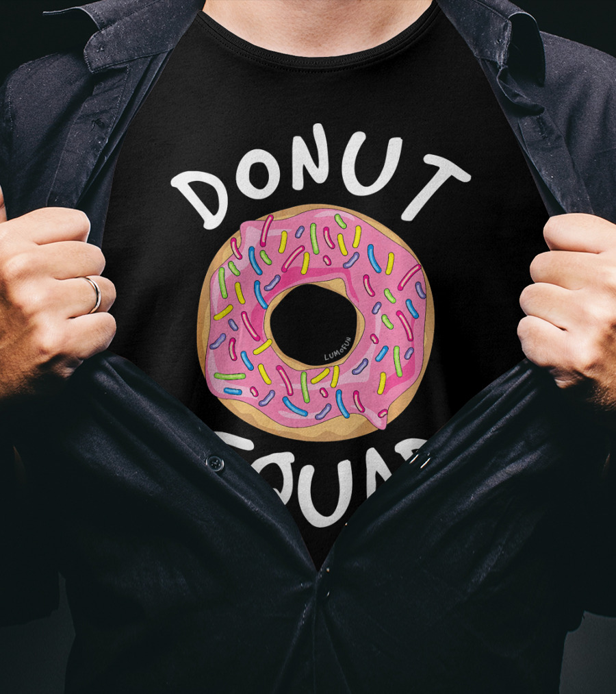 Donut Squad Funny Donut Sprinkles Pink Frosting T-Shirt