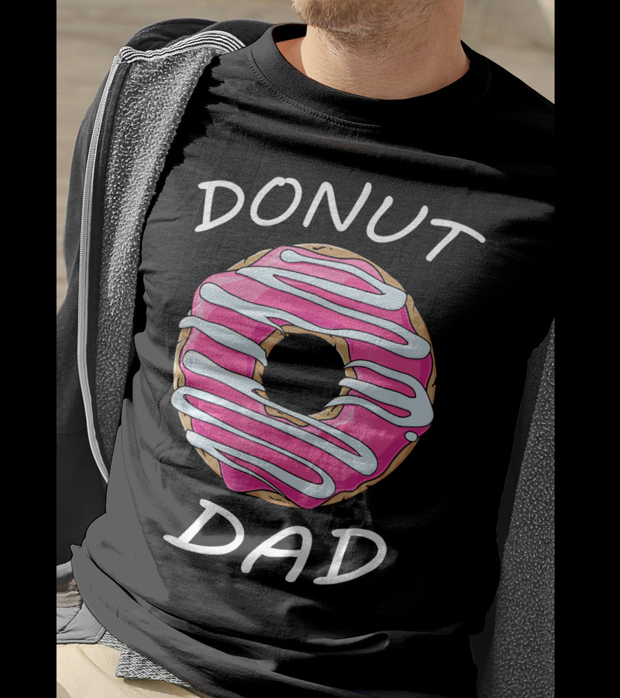 DONUT DAD Pink Frosting Swirl T-Shirt